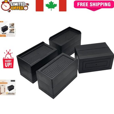Set of 4 Heavy Duty Bed Risers - Elevate Furniture by 3 Inches Effortlessly