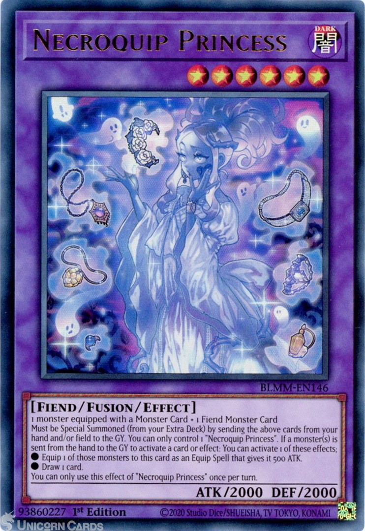 BLMM-EN146 Necroquip Princess : Ultra Rare 1st Edition Mint YuGiOh Card