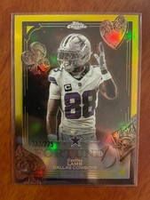 CEEDEE LAMB - 2025 Topps Chrome Football Fortune 15 Yellow Refractor #d 232/275