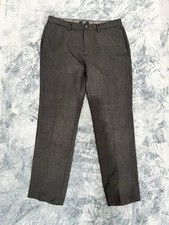 Chaps Men's Dress Pants 36x32, Flat Front, Charcoal Grey
