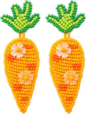 Osterohrringe 1 Paar Karotten Ohrringe Lustige Gemüse Ohrringe Ohrstecker Bunte 