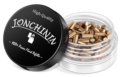Lighter Flints 100 Pcs, Premium Flint Replacement Refills, Multi-Brand Compatibl