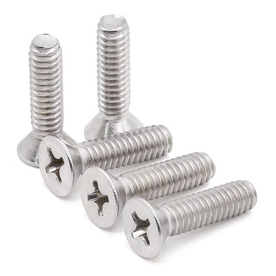 Glvaner #6-32 x 3/4'' (100 pcs) Flat Head Outlet Screws Machine Screws, 18/8 S...