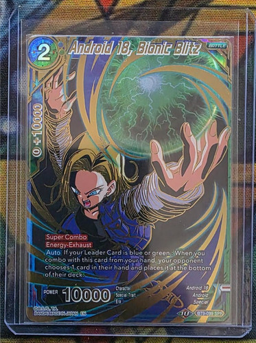 Dragon Ball Super TCG Android 18, Bionic Blitz BT9-099 SPR NM