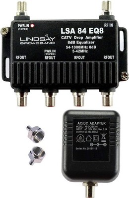 Reliable Cable 4-Port Cable TV/Antenna/HDTV/Internet Digital Signal Amplifier...