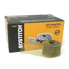 Bostitch 3 in. 11 Ga. Angled Coil Coated Framing Nails 15 deg (2700 pk)