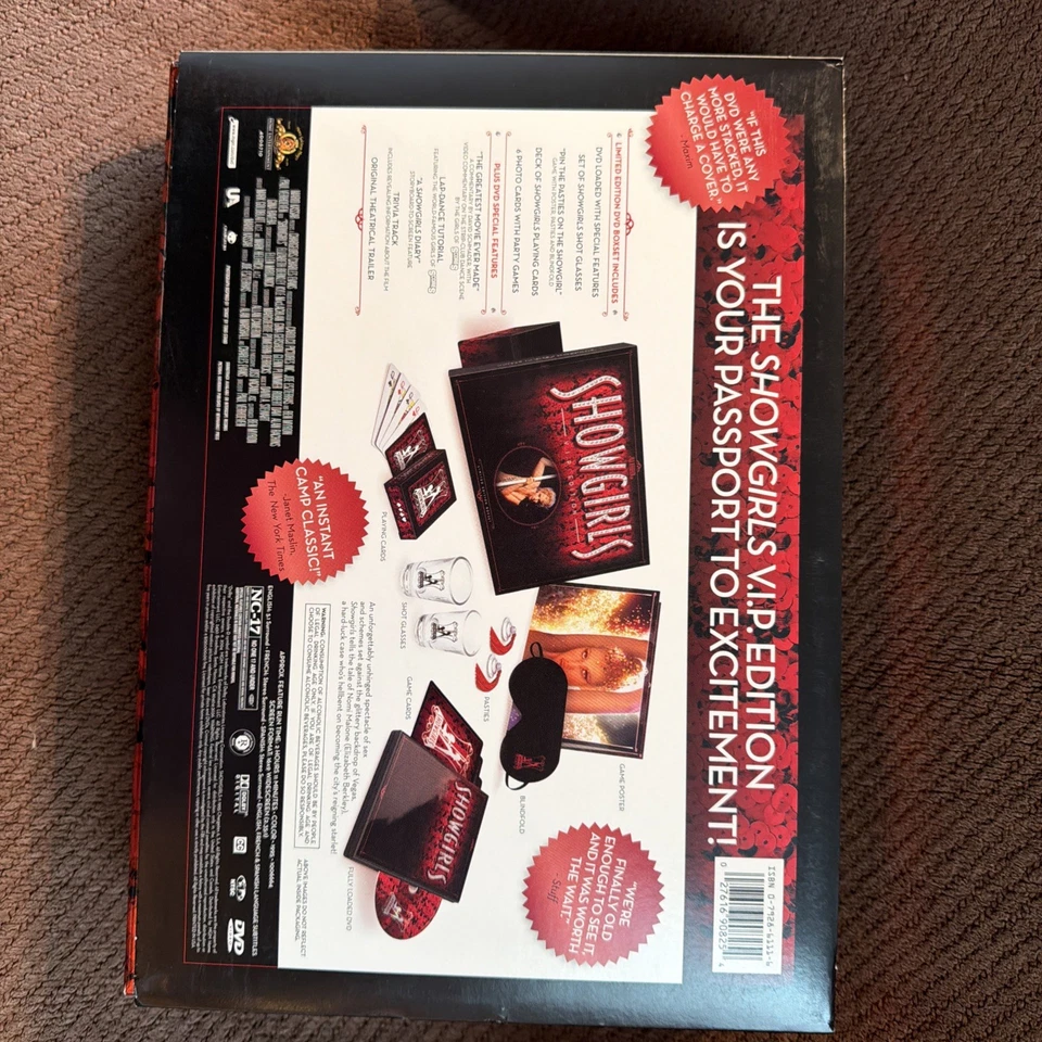 Showgirls VIP Limited Edition DVD Box Set Out of Print RARE Collectible - Image 2 of 4