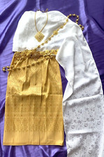 Thai Traditional Khmer Wedding Dress Kids Girl Thai Dance Age 3-9 yr