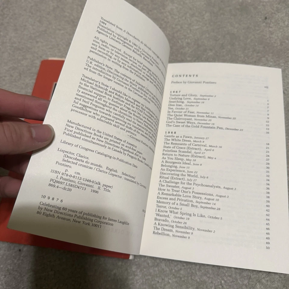 Lot of 3 Paperback Books by Clarice Lispector Stories Cronicas Hora - Image 4 of 4