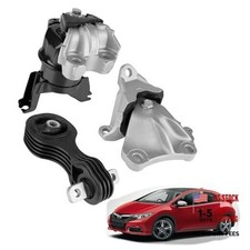 3PCS Engine Motor  Trans Mount Compatible with 2012 2013 Honda Civic Replace
