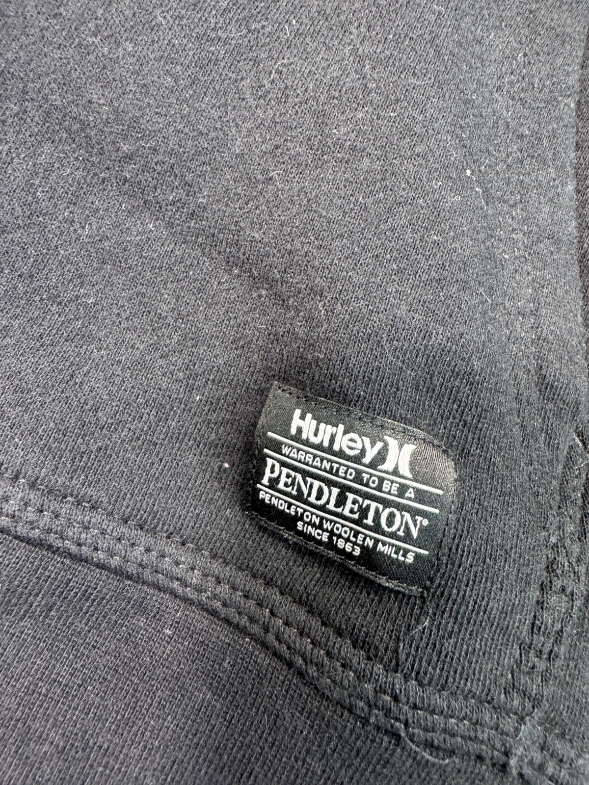 Hurley Pendleton Black Pullover Casual Hoodie Men… - image 6