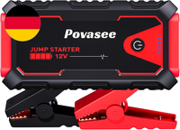 Povasee Starthilfe Powerbank, 5000A Auto Starthilfe FüR 12V Fahrzeuge (Bis Zu 10