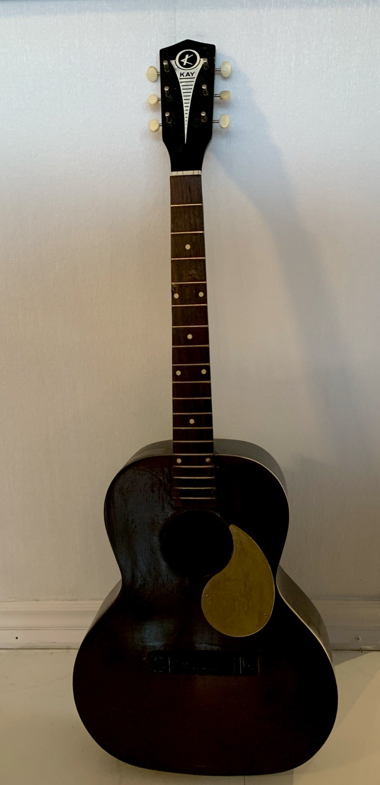 Vintage 1950-1960 Guitar 6 Strings Acoustic Kay Made In USA 38 5 In