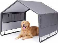 Outdoor Dog House - Waterproof Portable Puppy Camping Tent,Ventilation Windows 
