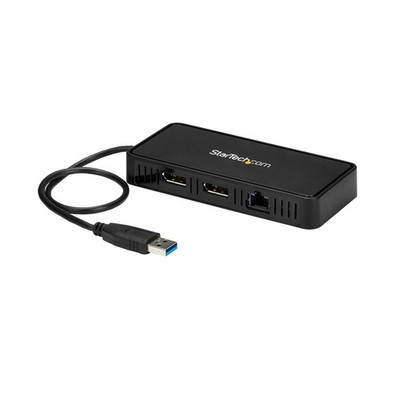 StarTech USB 3.0 Mini Dock Dual DisplayPort 4K 60Hz Gigabit Ethernet