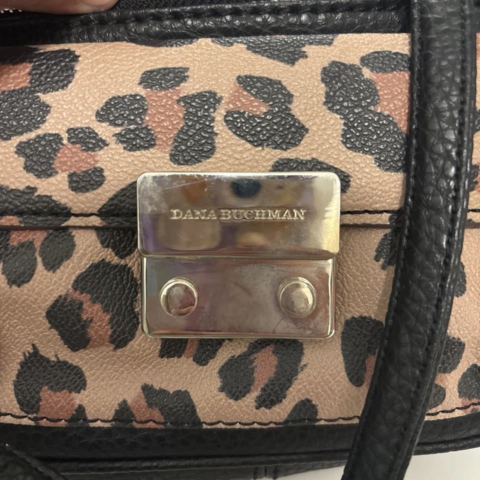 Mini Cartera Bandolera Bolso Leopardo Dana Buchman Estampado Animal Foto 4 de 4