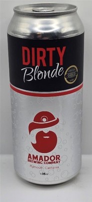 Craft Beer Can Amador Brewing Company Dirty Blonde Ale Bubbles
