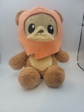 THE EWOK STAR WARS Plush Stuffed Animal Orange Hood Mattel Cute Kawaii