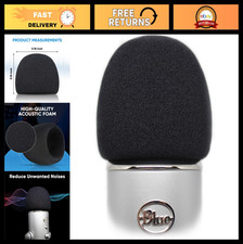 Foam Windscreen for Microphone - Pop Filter Cover, Quality Sponge, Reduces Noise