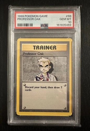 Professor Oak PSA 10 1999 Pokémon Game Base Set 88