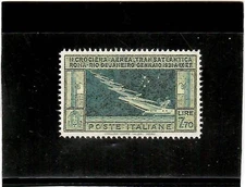 REGNO 1930-CROCIERA TRANATLANTICA DEL GEN. BALBO-COPIA-FASO-FOLGERY-SPEDGRATUITA