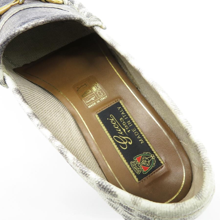 GUCCI Women's Bit Leather Loafers Dress Shoes Size:36.5/JP:23.5 141110K Authen thumbnail 6