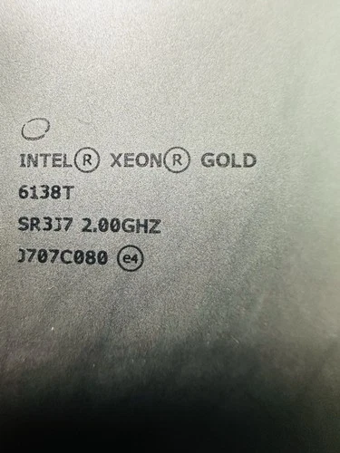 Intel Xeon Gold 6138T