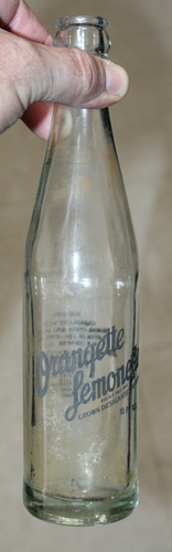 NEW ALBANY MISS ORANGETTE LEMONETTE SODA BOTTLE 10 OZ ACL - Picture 4 of 9