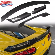 Carbon Fiber Rear Trunk Lip Wing Spoiler For Corvette C7 Z06 Stage 3 2014-2019