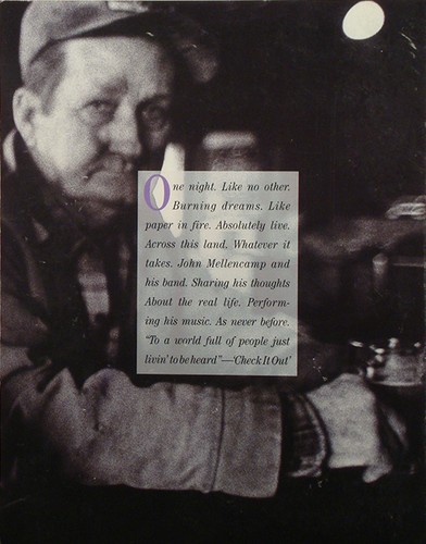 JOHN COUGAR MELLEMCAMP – The Lonesome Jubilee Tour Concert Program NR - Picture 2 of 2