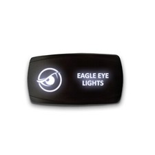 EAGLE EYE LIGHTS- Horizontal LED Rocker Switch 5 Pin Dual Light 20A 12V ON / OFF