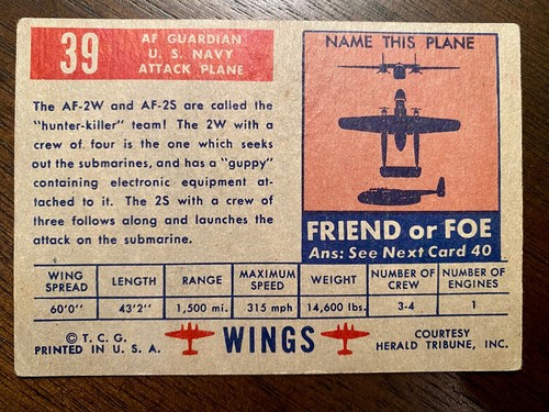 Tarjetas de amigo o enemigo Topps Wings 1952 ~ $6,99 ~ tú eliges ~ envío gratuito - Imagen 41 de 135
