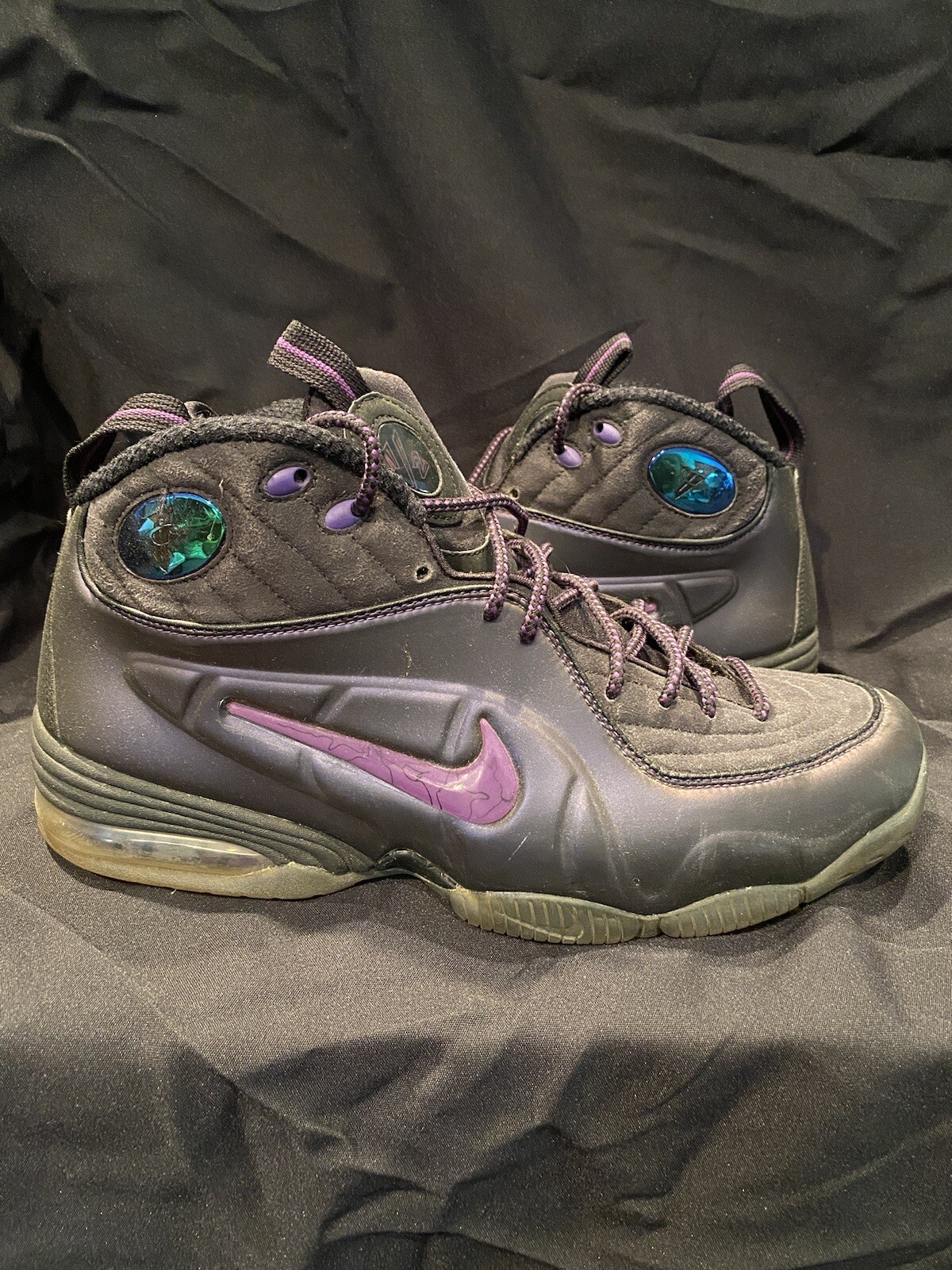 Nike Air Penny 1/2 Cent Eggplant Foamposite Size 11 344646500 Purple
