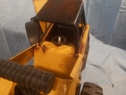 1997 Vintage Metal Mighty Tonka Front End Loader steel and plastic yellow - Picture 4 of 7
