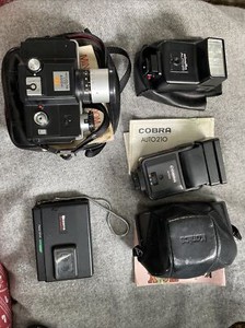 Camera Bundle Konica TC-X Dixons 5000 Minolta 110 Zoom SLR Auto 25 Cobra 210
