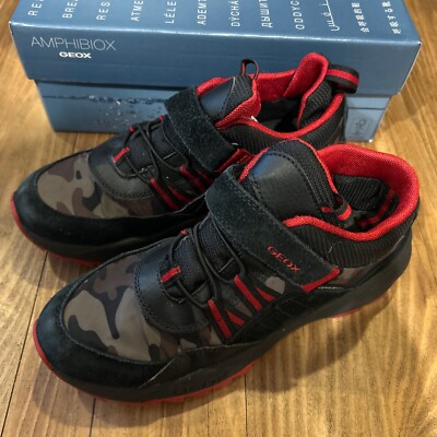 AMPHIBIOX GEOX High Top Hook And Loop Closure Sneakers US 6 EU 39