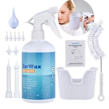 Ear Wax Washer Water Syringe Kit Earwax Removal Lavage Irrigation System Kits