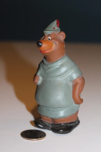 Rare VTG 1970s Disney Marx Robin Hood Movie Little John Wind Up WORKS w Sticker