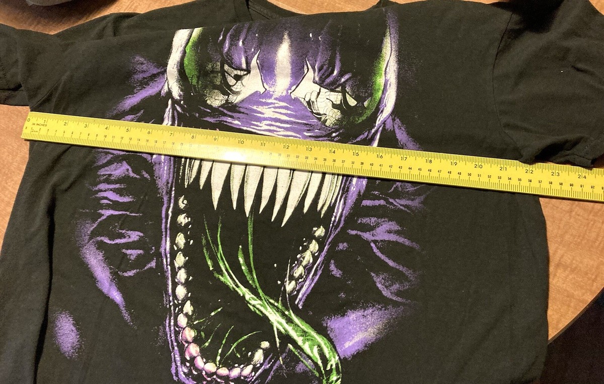 Marvel Comics Venom Spiderman W/ Long Tongue XL 46 48 Black