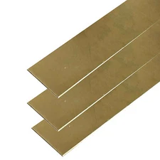 0.093" x 4" x 12", C260-H02 Brass Sheet, (3 Pack)