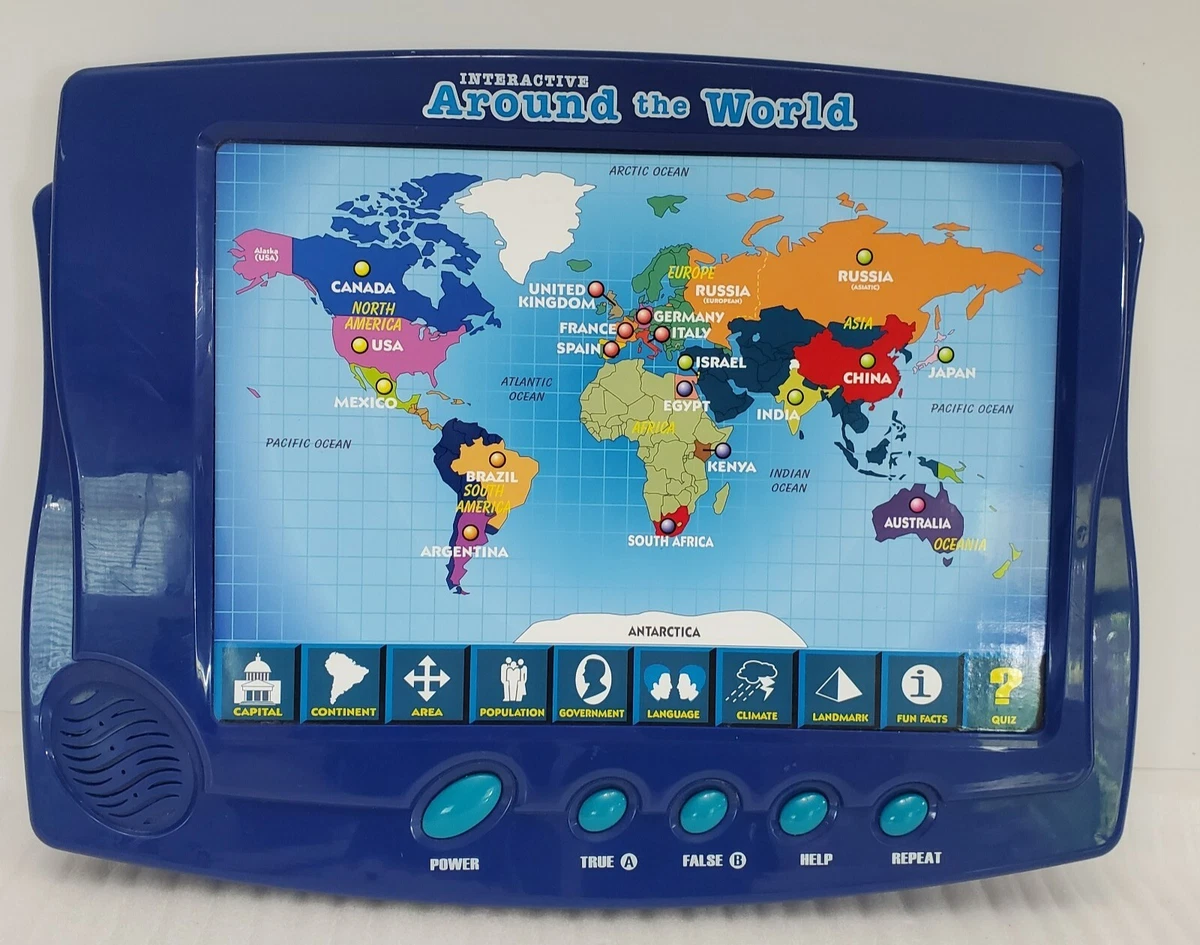 Scientific Toys Interactive Around The World Map