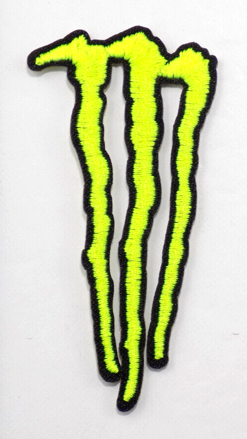 MONSTER ENERGY EMBROIDERED PATCH IRON/SEW ON 2-3/4