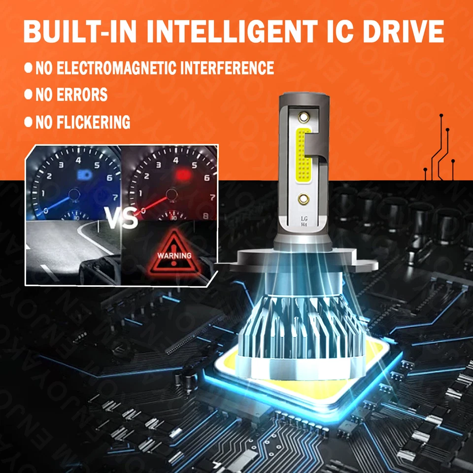 Kit de bombilla de faros LED de coche 6000K para Mitsubishi Mirage 2014-2019 Foto 3 de 4