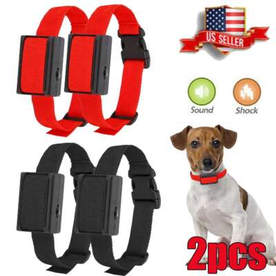 2pcs Anti Barking Automatic Dog Shock Training Collar Pet For Small Large  Dog
