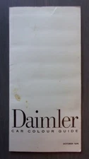 DAIMLER RANGE orig 1974 UK Mkt Small Colour & Trim Brochure - Double Six Vanden