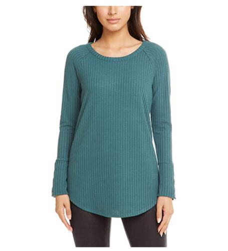 Chaser Womens Waffle Top Thermal Shirt 