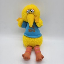 Vintage Hasbro Softies Big Bird Plush 9.5  Sesame Street Stuffed Animal Toy