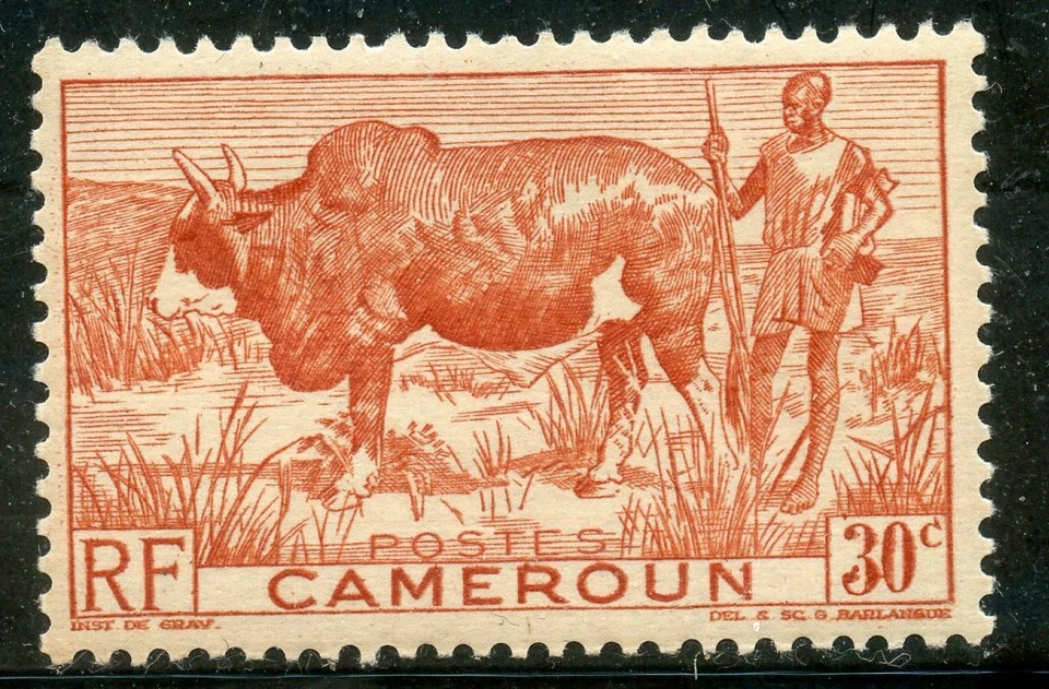 TIMBRE // COLONIES FRANCAISES // CAMEROUN NEUF N° 277 ** FAUNE / BOEUF A BOSSE - Photo 1/1