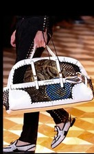 2015 S/S Versace Woven White Black 24K plated  Gold Medusa  Shoes 42.5 - 9.5