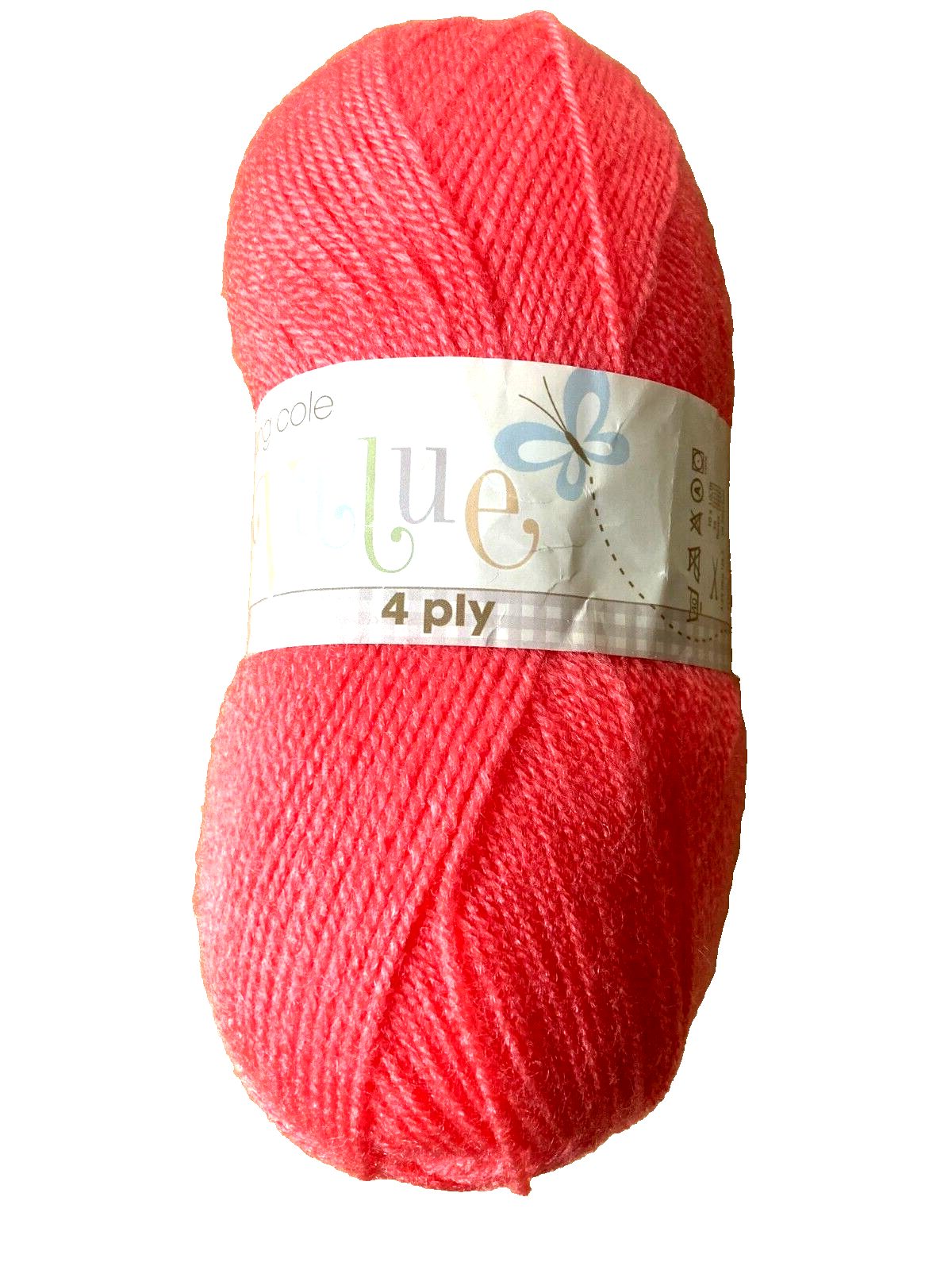 King Cole Big Value 4 Ply 100g -3019 Lobster - Knitting Crochet Yarn Wool